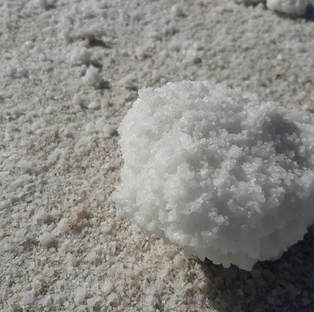 una pelota de sal